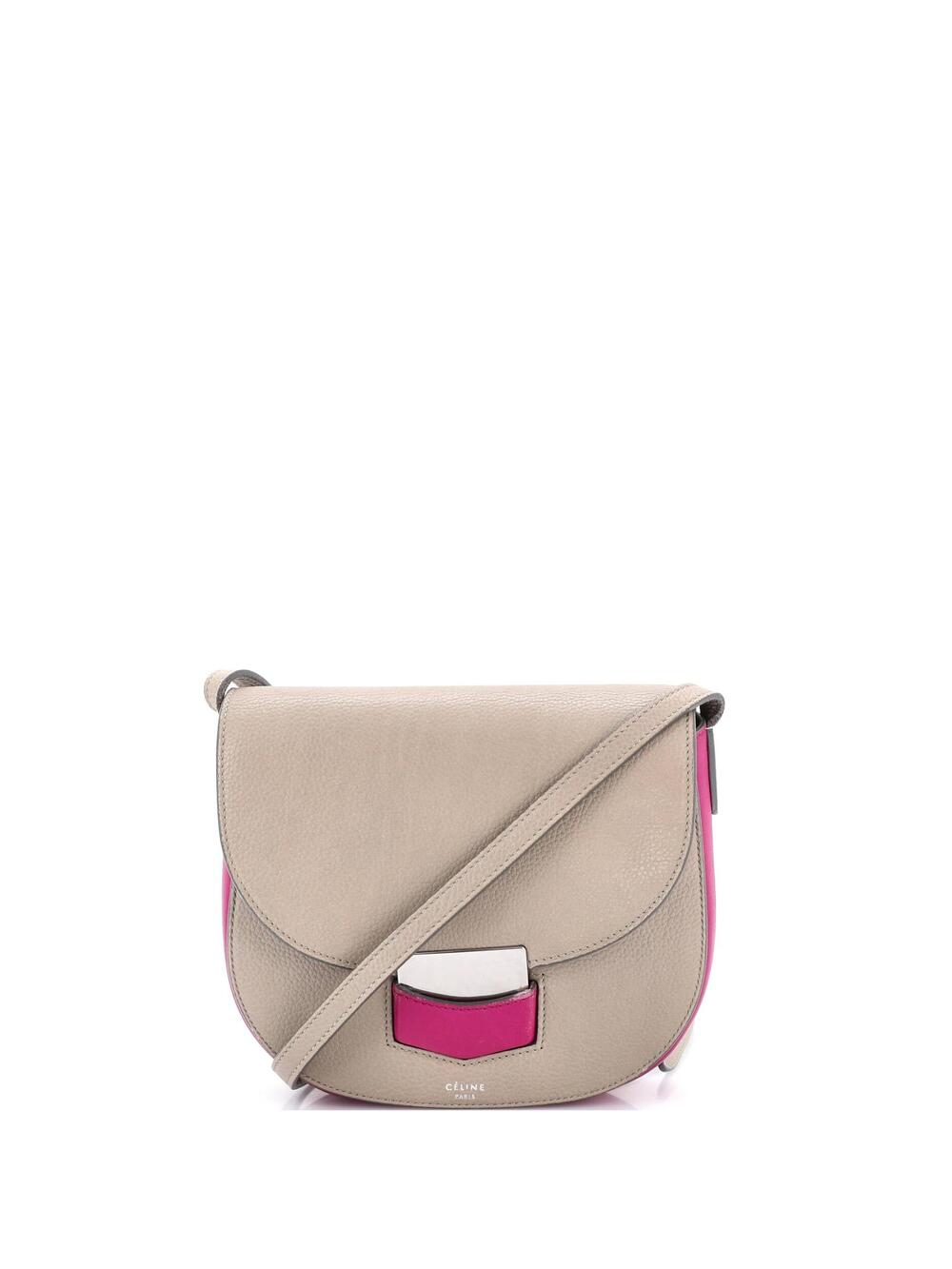 Celine Trotteur Crossbody Bag Grainy #240349C92B